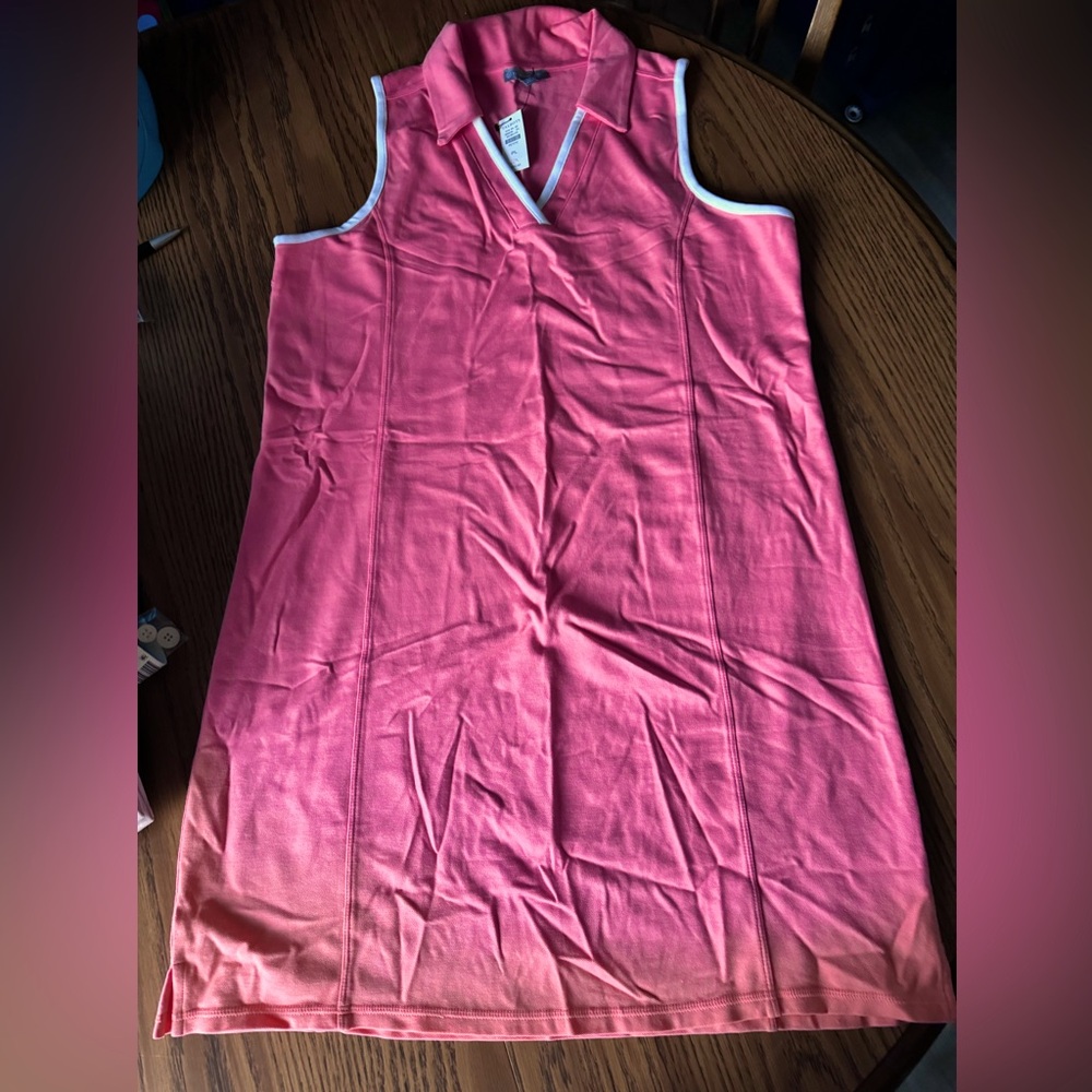 T by Talbots Salmon color sleeveless top